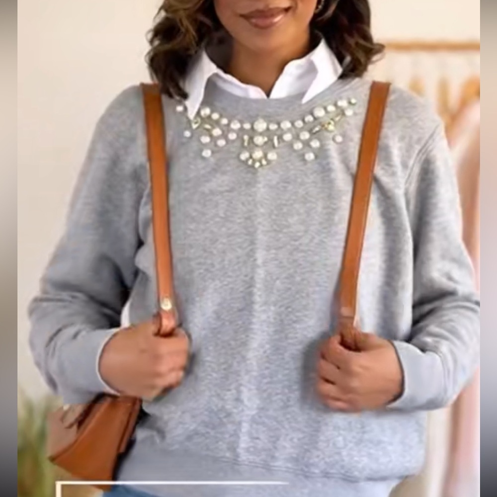 Ann Taylor Rhinestone neck sweater - Picture 7 of 7